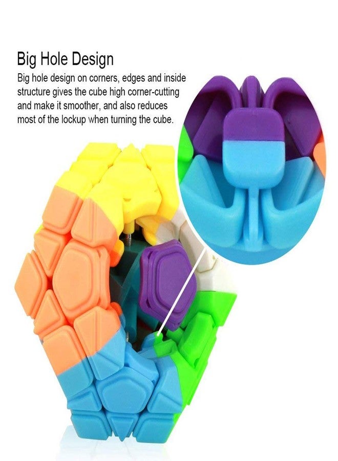 كيديتوس مكعب كيديتوس مويو ميلونغ الاحترافي للفصول الدراسية، مكعب ميغامينكس، مكعب سرعة بدون ملصقات، مكعب سحري، أحجية - Image 2